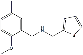 [1-(2-methoxy-5-methylphenyl)ethyl](thiophen-2-ylmethyl)amine Struktur