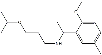 [1-(2-methoxy-5-methylphenyl)ethyl][3-(propan-2-yloxy)propyl]amine Struktur