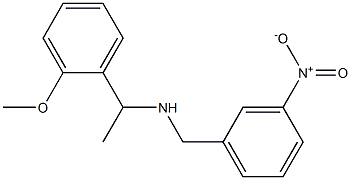 [1-(2-methoxyphenyl)ethyl][(3-nitrophenyl)methyl]amine Struktur