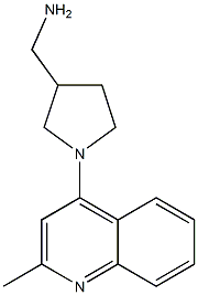 [1-(2-methylquinolin-4-yl)pyrrolidin-3-yl]methylamine Struktur