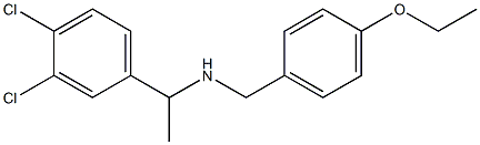 [1-(3,4-dichlorophenyl)ethyl][(4-ethoxyphenyl)methyl]amine Struktur