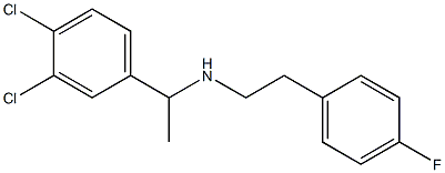 [1-(3,4-dichlorophenyl)ethyl][2-(4-fluorophenyl)ethyl]amine Struktur