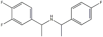 [1-(3,4-difluorophenyl)ethyl][1-(4-fluorophenyl)ethyl]amine Struktur