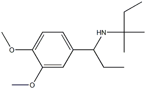 [1-(3,4-dimethoxyphenyl)propyl](2-methylbutan-2-yl)amine Struktur