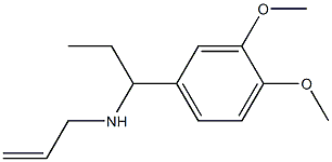 [1-(3,4-dimethoxyphenyl)propyl](prop-2-en-1-yl)amine Struktur