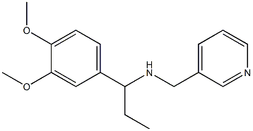 [1-(3,4-dimethoxyphenyl)propyl](pyridin-3-ylmethyl)amine Struktur