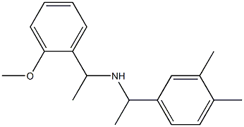 [1-(3,4-dimethylphenyl)ethyl][1-(2-methoxyphenyl)ethyl]amine Struktur