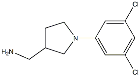 [1-(3,5-dichlorophenyl)pyrrolidin-3-yl]methylamine Struktur