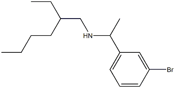 [1-(3-bromophenyl)ethyl](2-ethylhexyl)amine Struktur