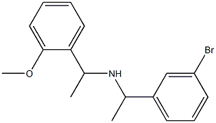 [1-(3-bromophenyl)ethyl][1-(2-methoxyphenyl)ethyl]amine Struktur