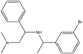 [1-(3-bromophenyl)ethyl][2-(dimethylamino)-1-phenylethyl]amine Struktur