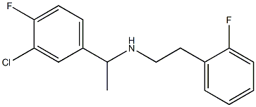 [1-(3-chloro-4-fluorophenyl)ethyl][2-(2-fluorophenyl)ethyl]amine Struktur