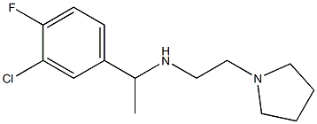 [1-(3-chloro-4-fluorophenyl)ethyl][2-(pyrrolidin-1-yl)ethyl]amine Struktur