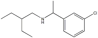 [1-(3-chlorophenyl)ethyl](2-ethylbutyl)amine Struktur