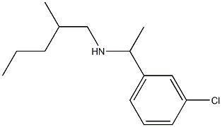 [1-(3-chlorophenyl)ethyl](2-methylpentyl)amine Struktur