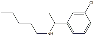 [1-(3-chlorophenyl)ethyl](pentyl)amine Struktur