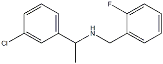 [1-(3-chlorophenyl)ethyl][(2-fluorophenyl)methyl]amine Struktur