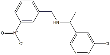 [1-(3-chlorophenyl)ethyl][(3-nitrophenyl)methyl]amine Struktur