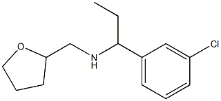 [1-(3-chlorophenyl)propyl](oxolan-2-ylmethyl)amine Struktur