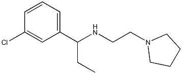 [1-(3-chlorophenyl)propyl][2-(pyrrolidin-1-yl)ethyl]amine Struktur