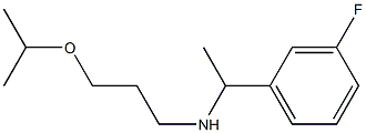 [1-(3-fluorophenyl)ethyl][3-(propan-2-yloxy)propyl]amine Struktur