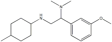 [1-(3-methoxyphenyl)-2-[(4-methylcyclohexyl)amino]ethyl]dimethylamine Struktur