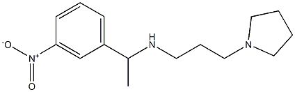 [1-(3-nitrophenyl)ethyl][3-(pyrrolidin-1-yl)propyl]amine Struktur