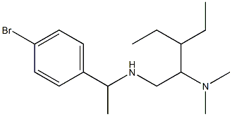 [1-(4-bromophenyl)ethyl][2-(dimethylamino)-3-ethylpentyl]amine Struktur