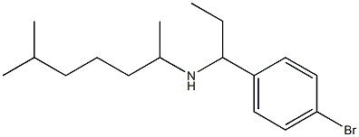 [1-(4-bromophenyl)propyl](6-methylheptan-2-yl)amine Struktur