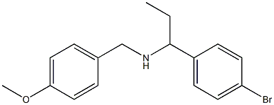 [1-(4-bromophenyl)propyl][(4-methoxyphenyl)methyl]amine Struktur