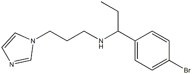 [1-(4-bromophenyl)propyl][3-(1H-imidazol-1-yl)propyl]amine Struktur