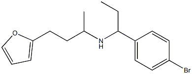 [1-(4-bromophenyl)propyl][4-(furan-2-yl)butan-2-yl]amine Struktur