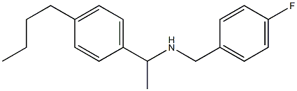 [1-(4-butylphenyl)ethyl][(4-fluorophenyl)methyl]amine Struktur