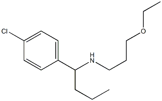 [1-(4-chlorophenyl)butyl](3-ethoxypropyl)amine Struktur