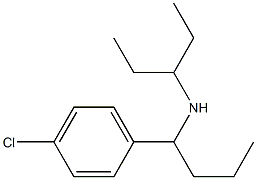 [1-(4-chlorophenyl)butyl](pentan-3-yl)amine Struktur