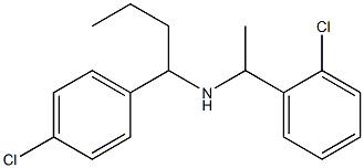 [1-(4-chlorophenyl)butyl][1-(2-chlorophenyl)ethyl]amine Struktur