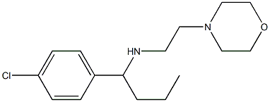 [1-(4-chlorophenyl)butyl][2-(morpholin-4-yl)ethyl]amine Struktur