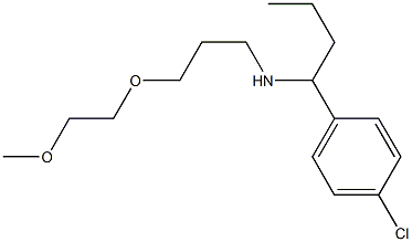 [1-(4-chlorophenyl)butyl][3-(2-methoxyethoxy)propyl]amine Struktur