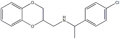 [1-(4-chlorophenyl)ethyl](2,3-dihydro-1,4-benzodioxin-2-ylmethyl)amine Struktur