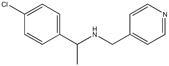 [1-(4-chlorophenyl)ethyl](pyridin-4-ylmethyl)amine Struktur