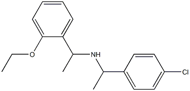 [1-(4-chlorophenyl)ethyl][1-(2-ethoxyphenyl)ethyl]amine Struktur