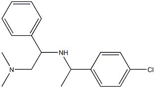 [1-(4-chlorophenyl)ethyl][2-(dimethylamino)-1-phenylethyl]amine Struktur