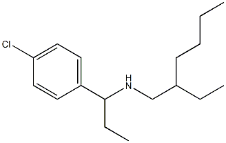 [1-(4-chlorophenyl)propyl](2-ethylhexyl)amine Struktur