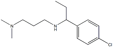 [1-(4-chlorophenyl)propyl][3-(dimethylamino)propyl]amine Struktur