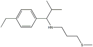 [1-(4-ethylphenyl)-2-methylpropyl][3-(methylsulfanyl)propyl]amine Struktur