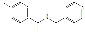 [1-(4-fluorophenyl)ethyl](pyridin-4-ylmethyl)amine Struktur