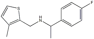 [1-(4-fluorophenyl)ethyl][(3-methylthiophen-2-yl)methyl]amine Struktur