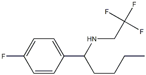 [1-(4-fluorophenyl)pentyl](2,2,2-trifluoroethyl)amine Struktur