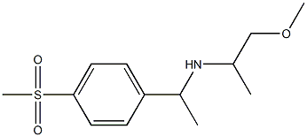 [1-(4-methanesulfonylphenyl)ethyl](1-methoxypropan-2-yl)amine Struktur