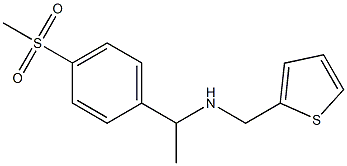 [1-(4-methanesulfonylphenyl)ethyl](thiophen-2-ylmethyl)amine Struktur